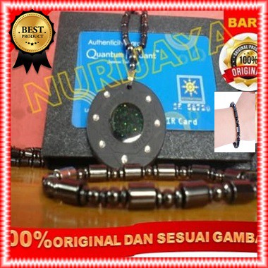 1set kalung & gelang kesehatan quantum pendant doble power KALUNG EUANTUM PENDANT KALUNG KESEHATAN