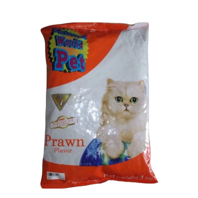 universal prawn pakan kucing 1kg