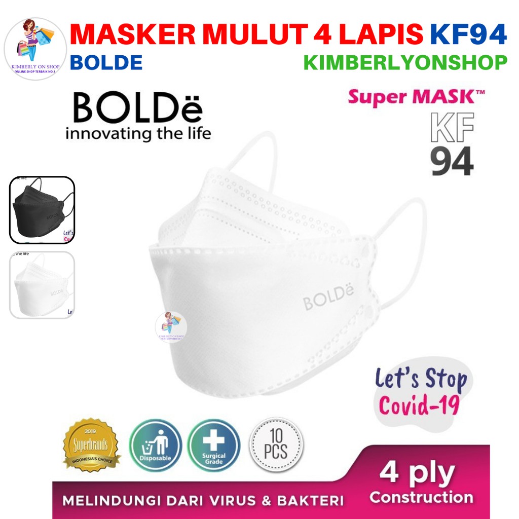 Kimberlyonshop Masker Super Mask KF94 10PCS Bolde