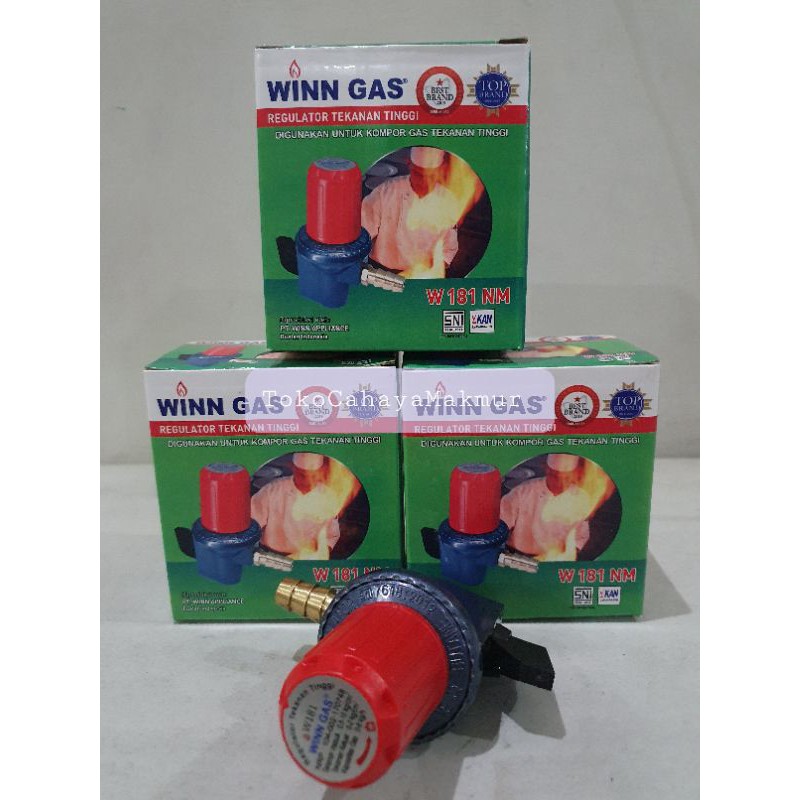 Kepala Gas Regulator / Kompor Gas Non Meter HP Winn Gas W181NM Tekanan Tinggi