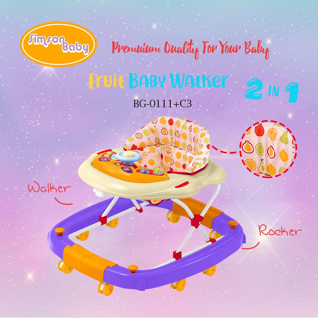 PROMO PAYDAY MURAH LEBAY Simson Baby Walker 2 in 1