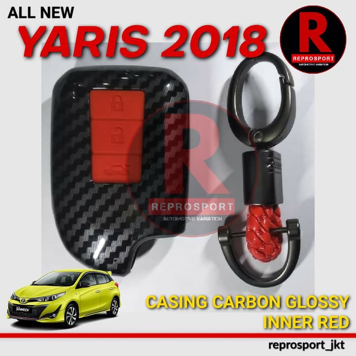 YARIS 2018 TRD CASING CARBON GLOSSY INNER RED