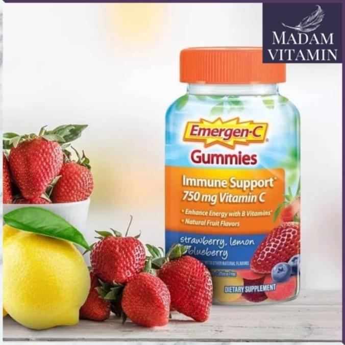 

EMERGEN-C VITAMIN C GUMMIES - STRAWBERRY, LEMON & BLUEBERRY - 45CT MHJH545641