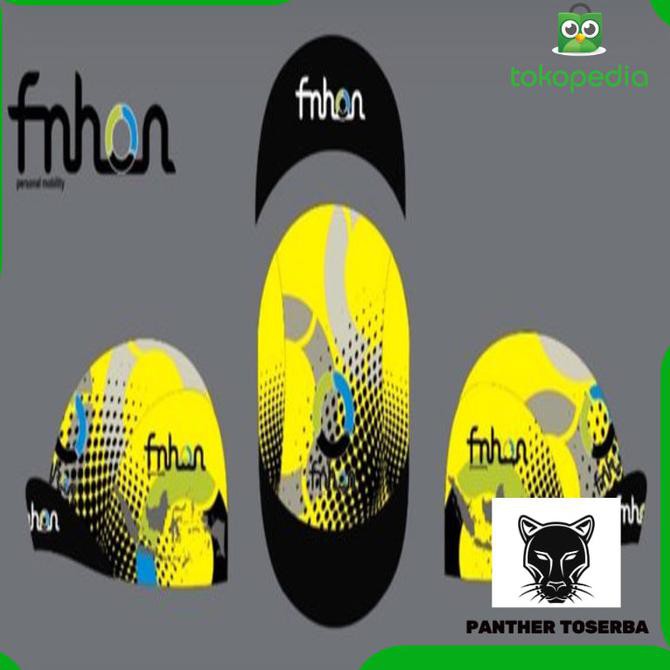 FNHON CYCLING CAP YELLOW Gen 2 Topi Seli Sepeda Lipat Folding Bike