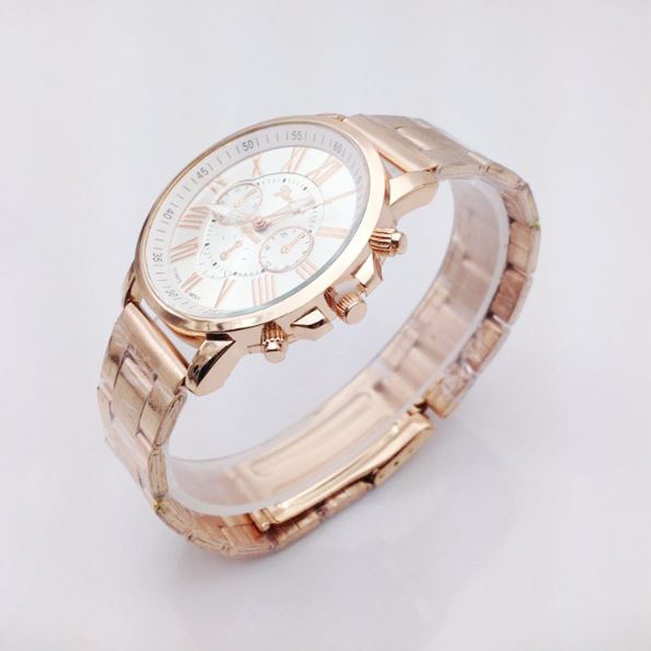 jam tangan fashion geneva chronograph chain watch jwa053