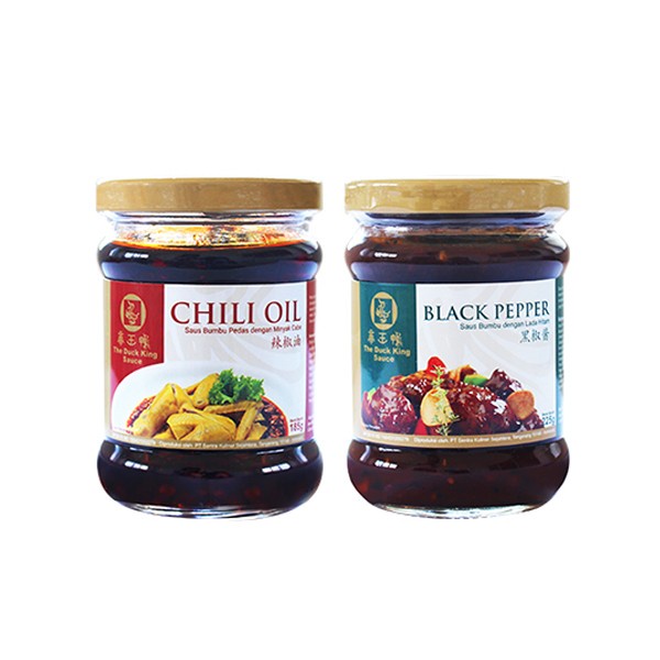 

- BARU The Duck King Sauce Paket Dua - Chili Oil + Black Pepper