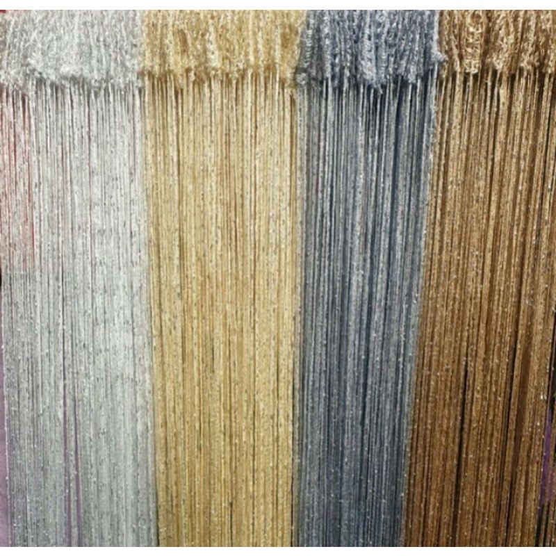 Tirai benang gliter dekorasi 1m x 2m // tirai gliter // dekorasi pelaminan // backdrop