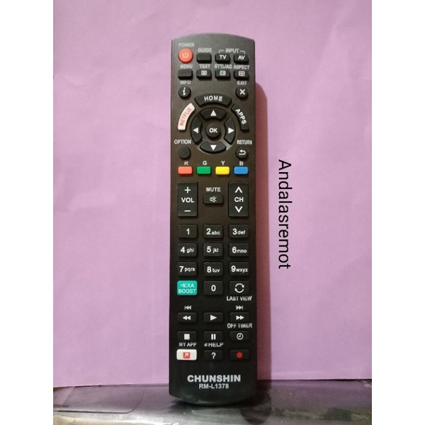 REMOT REMOTE TV CHUNSHIN LCD/LED PENGGANTI REMOT TV PANASONIC ANDA