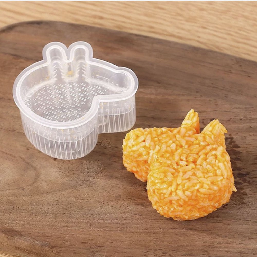 【COD Tangding】6pcs/set DIY Cute Rice Ball Shape Transparent Mold Children Seaweed Hand-made Rice Tool