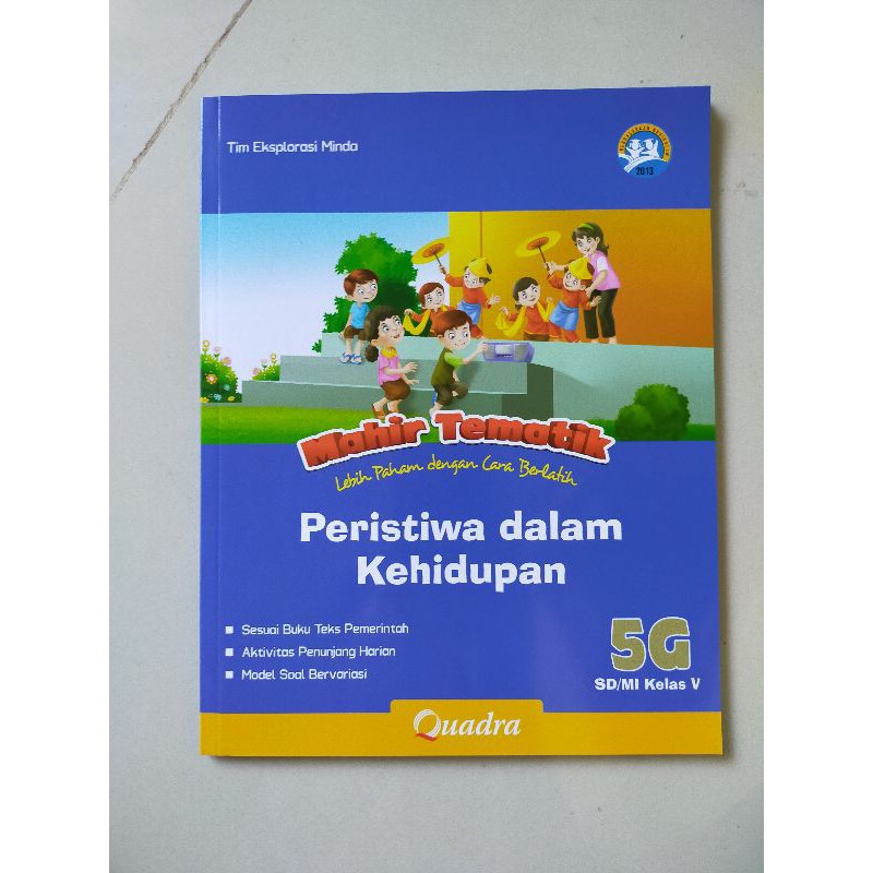 ORI satu paket buku mahir tematik K13 Quadra kelas 5 FGHI semester 2