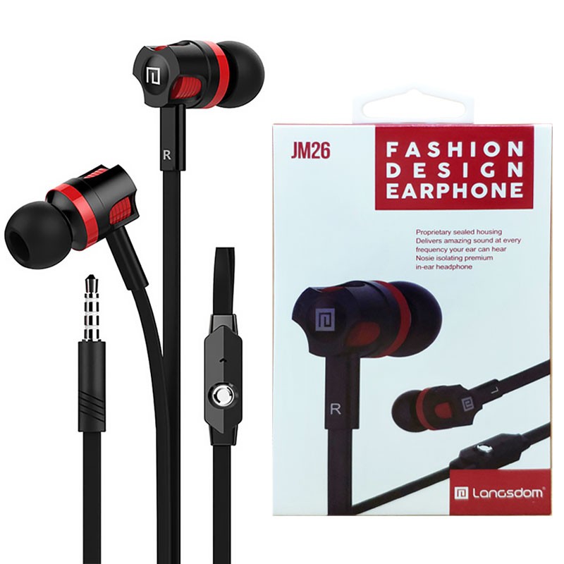 Headset Earphone Langsdom JM26 Original GARANSI