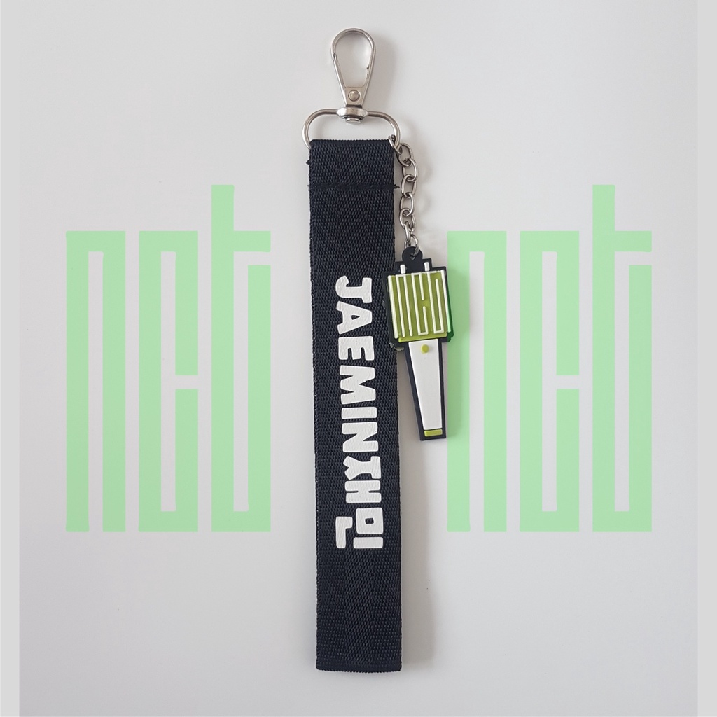 NCT DREAM KEYRING STRAP NAME KEYCHAIN NCT LIGHTSTICK LANYARD KPOP