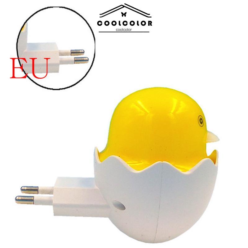 CODBebek Kuning Little Happy Bird Cahaya Kontrol Malam Lampu Lampu Leds Hadiah Kreatif- cl