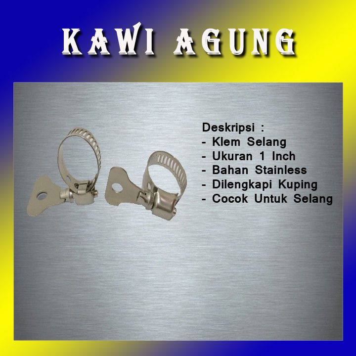KLEM SELANG 1 INCH RING SELANG 1 INCH KAWIAGUNG