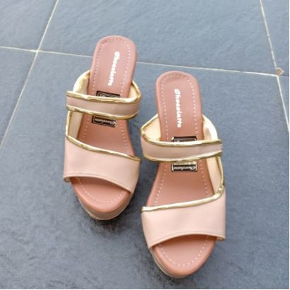 sandal wedges wanita