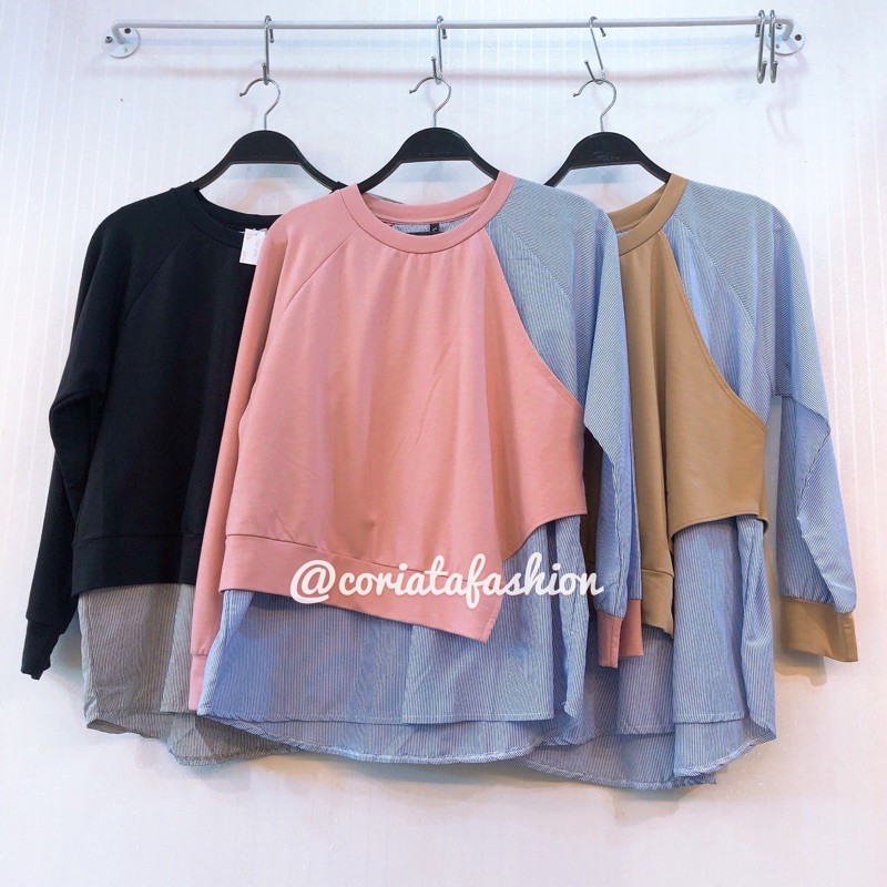 Atasan wanita import vivaldi original baby terry Ready