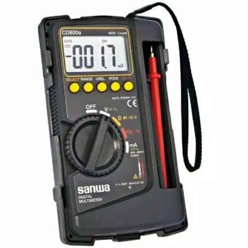 Multimeter Avometer Digital Multitester+Kabel Tester Sanwa CD800a