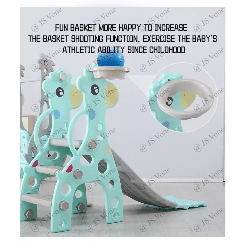 Mainan Perosotan Prosotan Seluncuran Ayunan Anak / Kid Children Slide Swing Baby Bliss Gary Giraffe