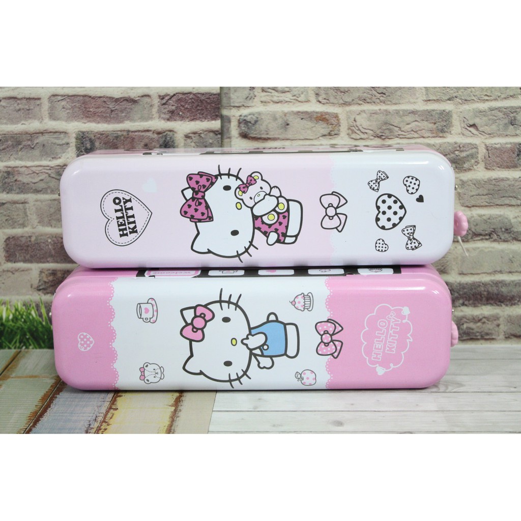 BABEE - TEMPAT PENSIL KOTAK PENSIL / PENCIL CASE HELLO KITTY / TEMPAT ALAT TULIS PINK MINIBUS