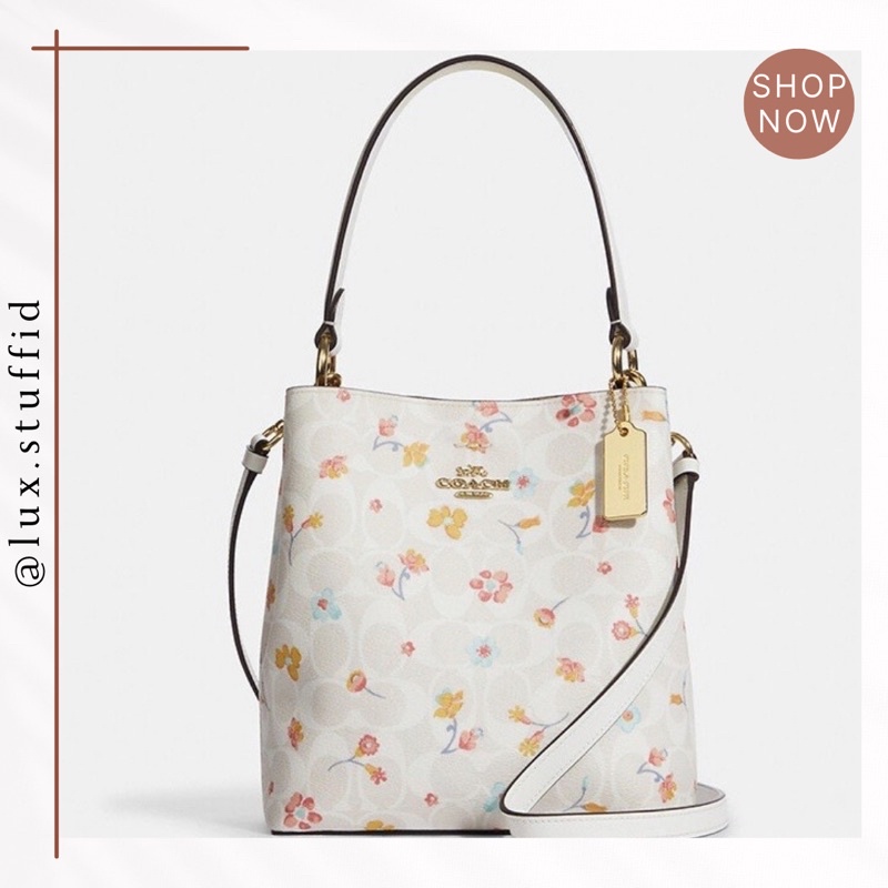 coach charlie bucket bag in floral print