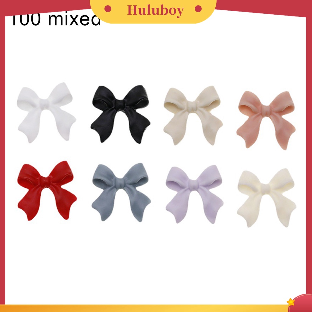 Huluboy Huluboy♡ 100pcs / 1 Pouch Stiker Kuku 3D Multifungsi Aksen Pita Untuk Nail Art