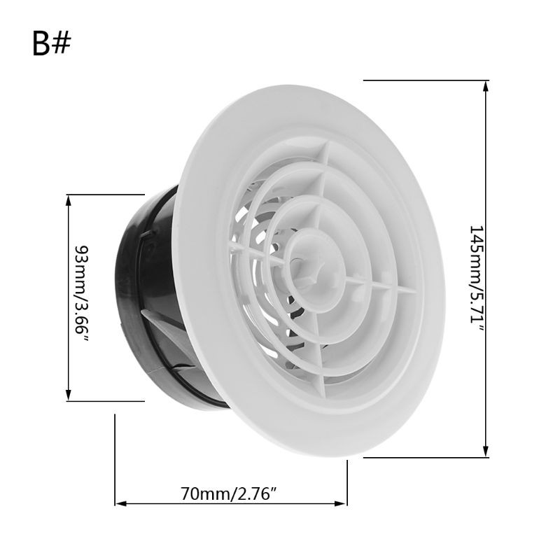 Cover Penutup Lubang Ventilasi Udara Aneka Bentuk Diameter 100mm