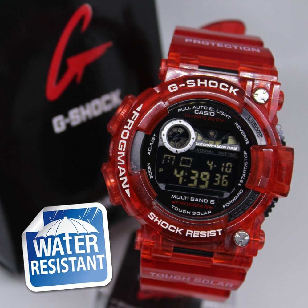 JAM TANGAN G-SHOCK FROGMAN GWF 1000 ANTI AIR RED