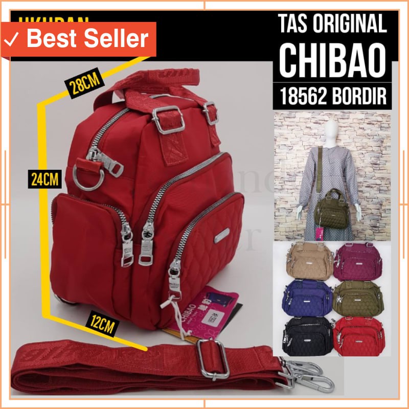 TAS WANITA TRAVELLING MURAH CANTIK UNIK ORI / Original Tas Chibao 18562 Import 3in1 Jinjing