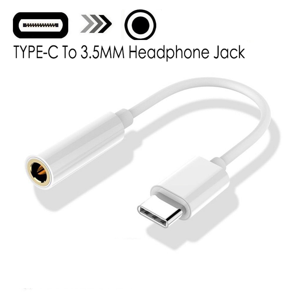 Cable Adapter USB-C Type C To 3.5mm Jack Headphone Cable Audio Aux Cable Adapter for Xiaomi Huawei for Smart Phone