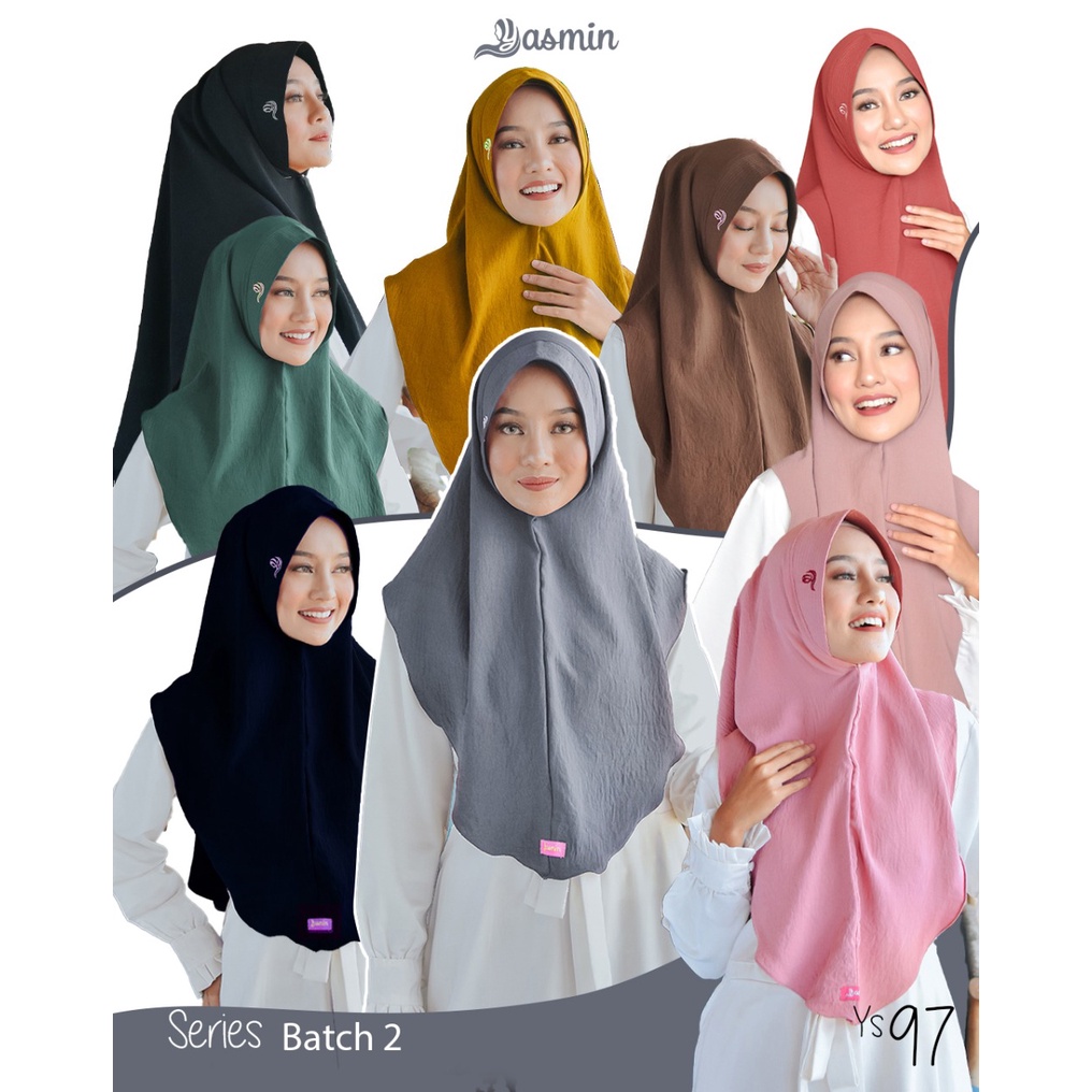 Yasmin Hijab - Bergo Instan Yasmin Ys 97 Yasmin Hijab Instan Crinckle Jilbab Instan Simpel