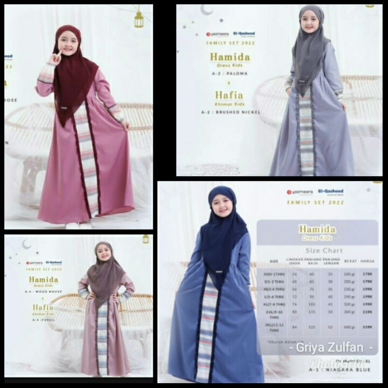 GAMIS ANAK YASMEERA- HAMIDA DRESS