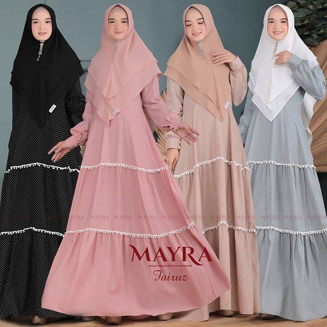 ORIGINAL Gamis Syari Lediza Fairuz by Mayra / Gamis ori realpic busui