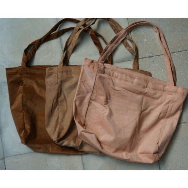 CONDUROY NUDIEBAG RESLETING / TOTEBAG CONDUROY POLOS RESLETING/ NUDIEBAG / TOTEBAG POLOS