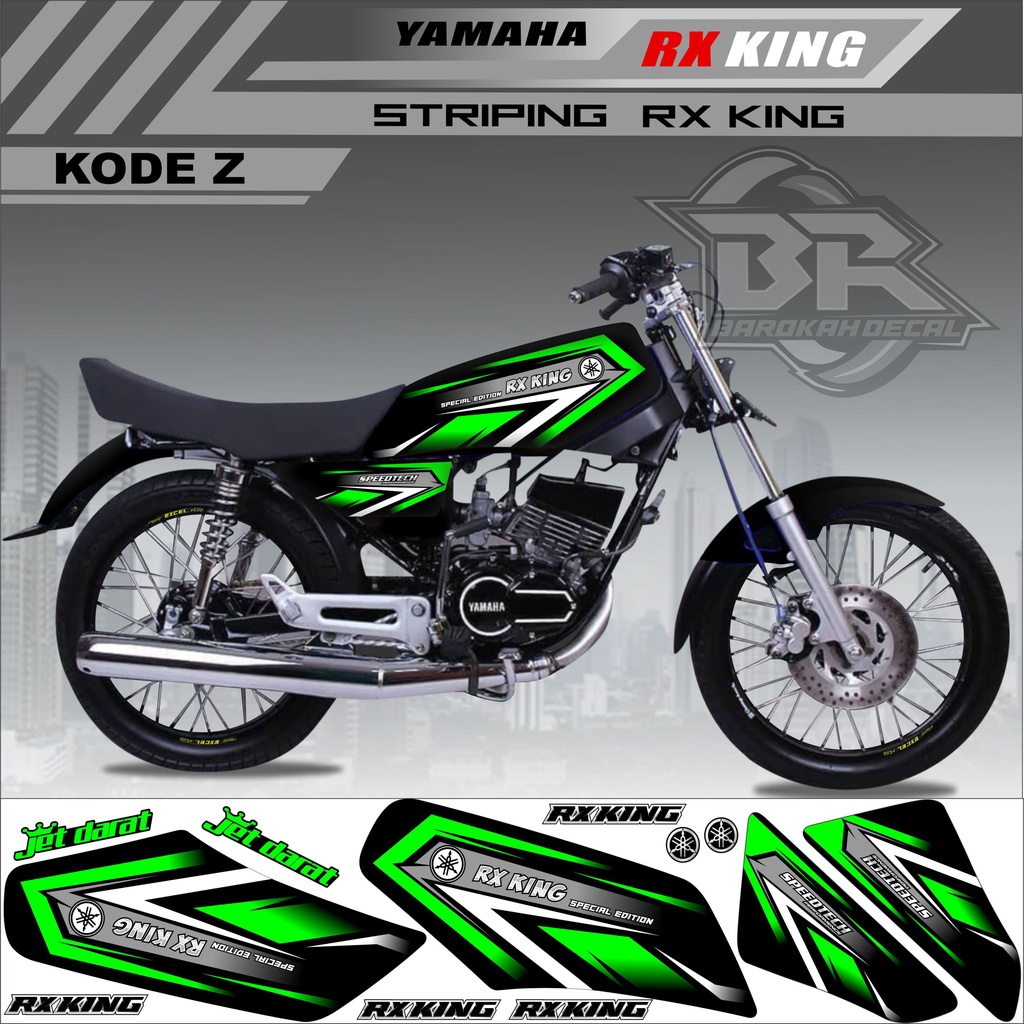 Sticker Rx King Variasi Stiker Lis Striping Rx King Kode Z