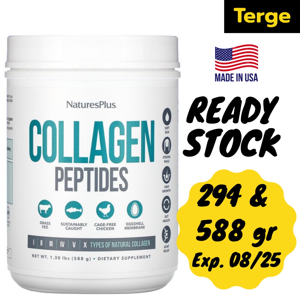 Nature's Natures Plus Collagen Peptides Multi Types I II III IV V X 294 588 g