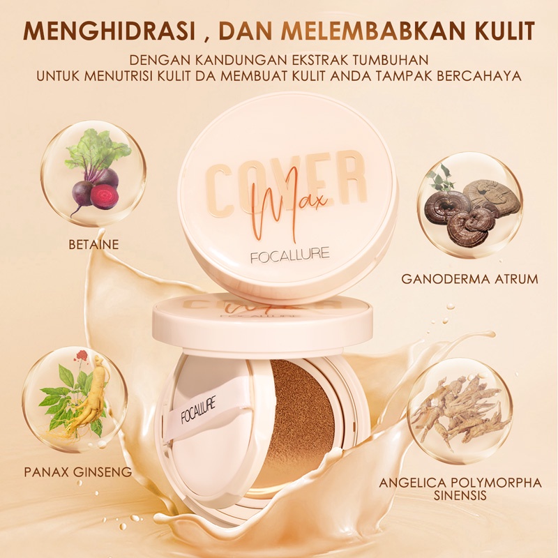 FOCALLURE Matte BB Cushion CC Cream Oil Control High Coverage