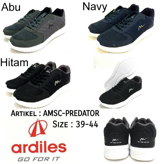 Sepatu pria fashionable by Ardiles AMSC-Predator size 39-44terbaru