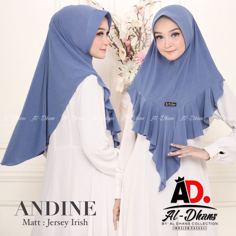 Hijab Andine Polos Original AlDhans Collection