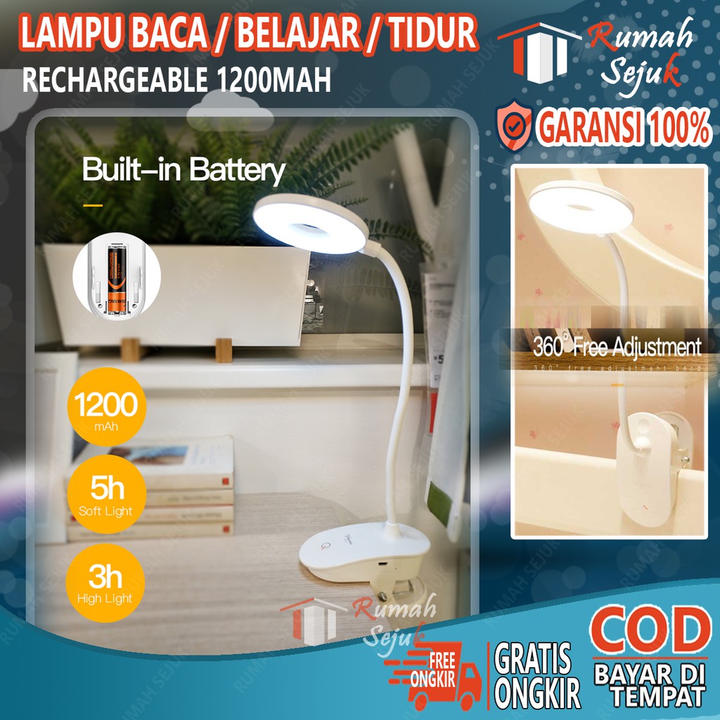 RS -Lampu Tidur Belajar Clip Baca Dinding Tembok Mini Reading Charger Jepit  Unik Lucu Anak RS-72699