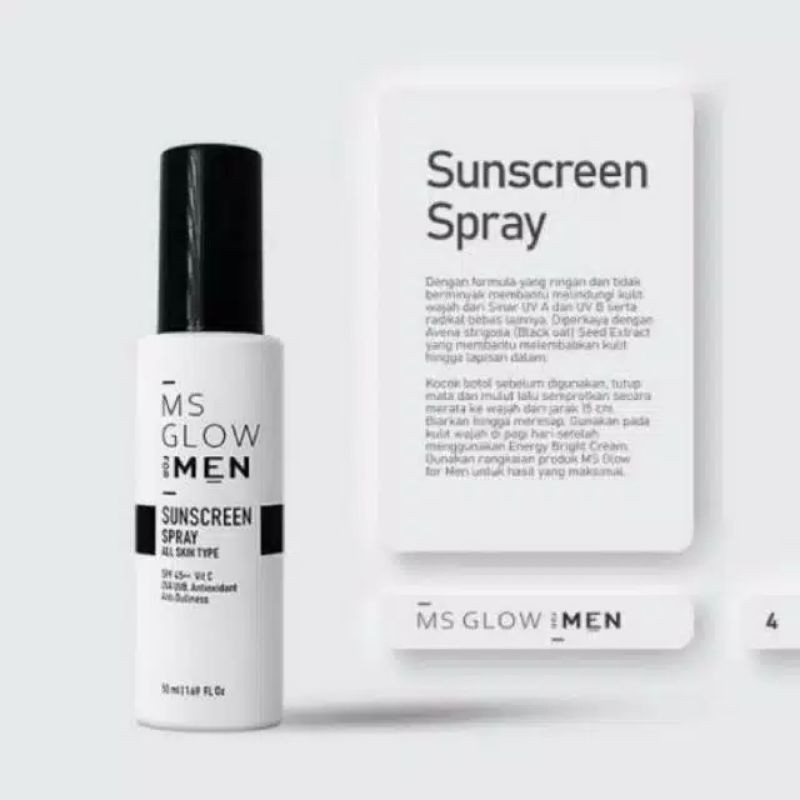 PAKET MS GLOW For Men | Ecer Energy Bright Cream | Krim Men | Energizer Facial Wash Sabun | Power Serum MSGlow Man Isi 3 | Paket MS Glow Men isi 4 | Sunscreen Spray MS glow Men Terbaru Termurah Original COD