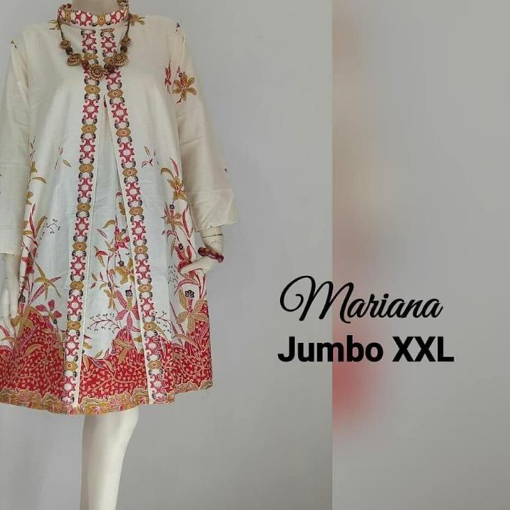 Koleksi Terbaru.. TUNIK TERBARU BAJU BATIK ATASAN WANITA KEKINIAN JUMBO