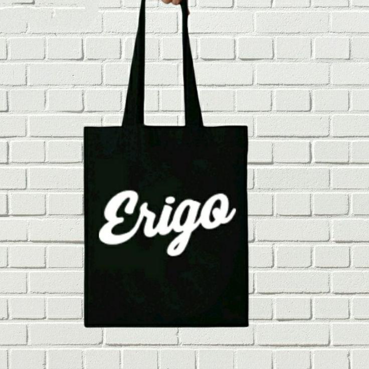 Hot Sell.. Totebag ERIGO merk brand kanvas  katun Resleting erigo Tokyo japan totebag distro tas jin