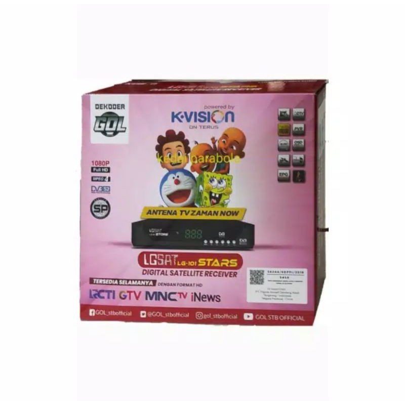 Receiver parabola LGSAT LG-101 STARS  ottimo Optus garmedia by Kvision Kvision