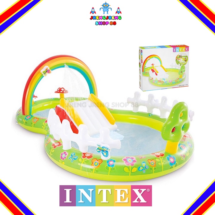 Mainan Kolam Renang Anak Intex 57154 My Garden Play Center Kolam Jumbo Inflatable Pool