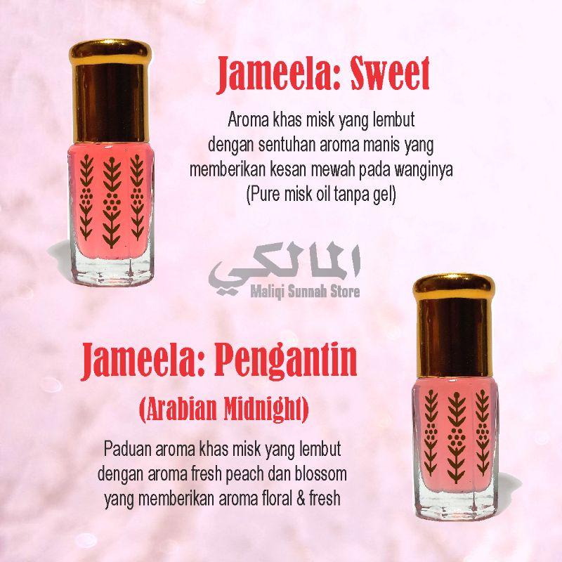 Parfum Akhwat Jameela (Pengantin) 6ml Original Saudi