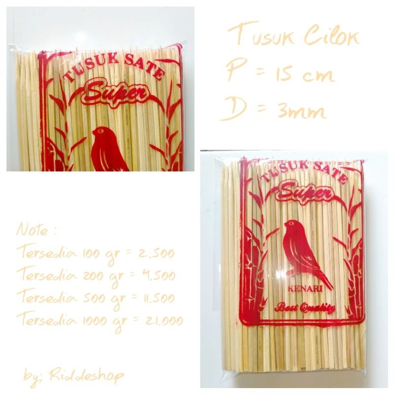 

Tusuk Cilok 500-1000Gram