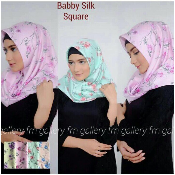 Jilbab Hijab Babby Silk Square instant instan