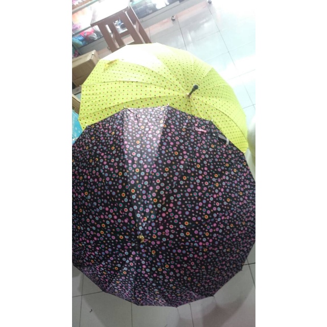 PAYUNG GOLF MOTIF POLKADOT BAHAN SATEN