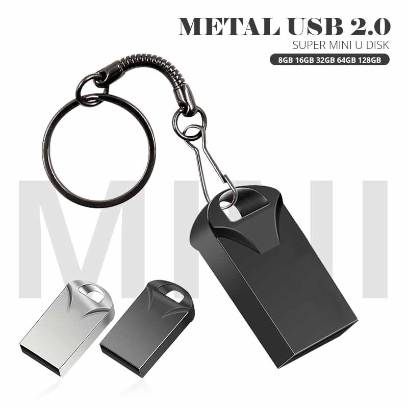 Flash Disk USB 2.0 2TB 1TB Anti Air Kecepatan Tinggi Bahan Metal