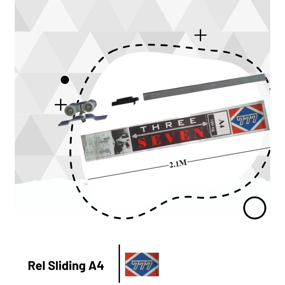 Rel Pintu Sliding Rel Pintu Geser 180cm 210cm 240cm 300cm 777